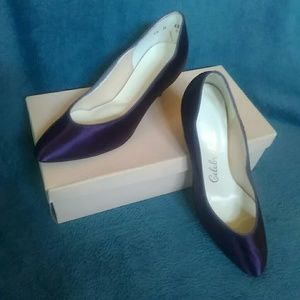 VINTAGE Purple Satin Pumps